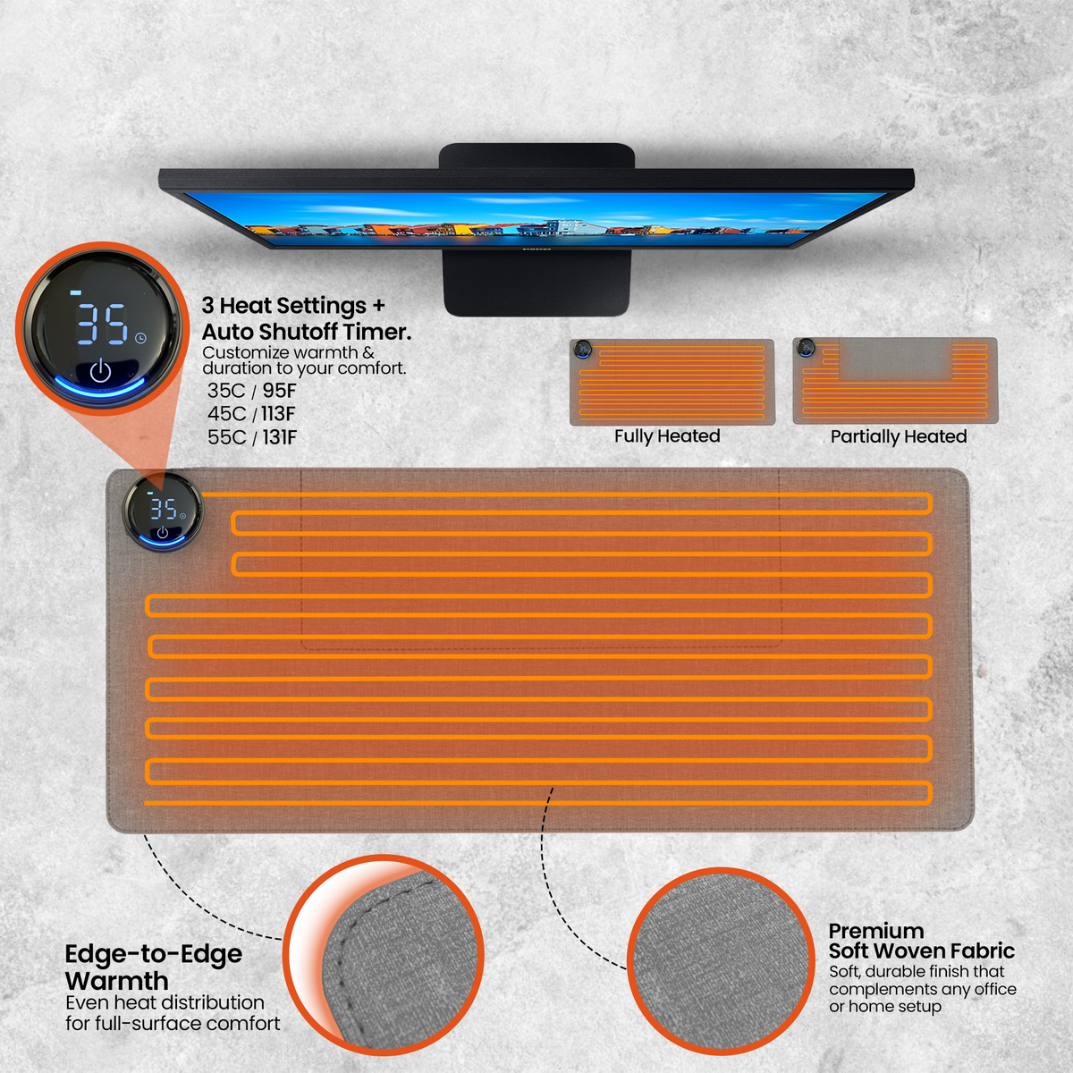 KEEP YOUR HANDS WARM. KEEP YOUR KEYBOARD COOL.